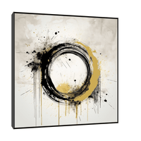 Grunge circle - ArtDeco Canvas