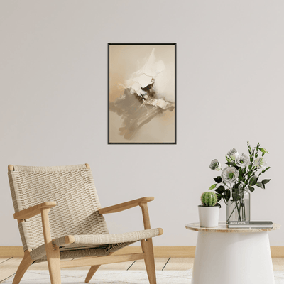 Harmonic Chaos in brown - ArtDeco Canvas