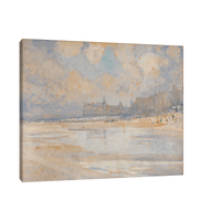 Het strand van Oostende, Alexander Marcette - ArtDeco Canvas