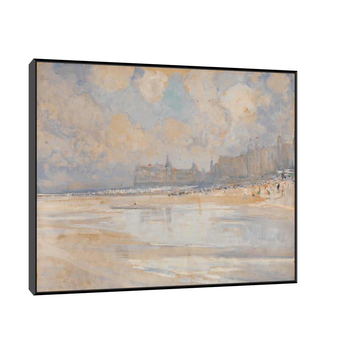 Het strand van Oostende, Alexander Marcette - ArtDeco Canvas