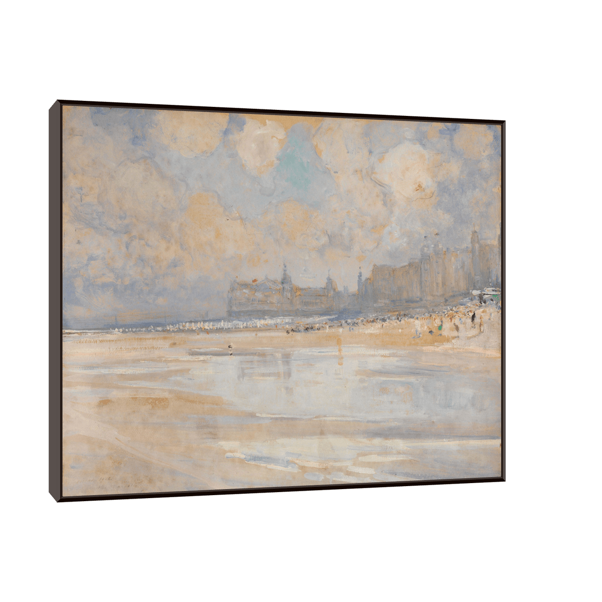 Het strand van Oostende, Alexander Marcette - ArtDeco Canvas