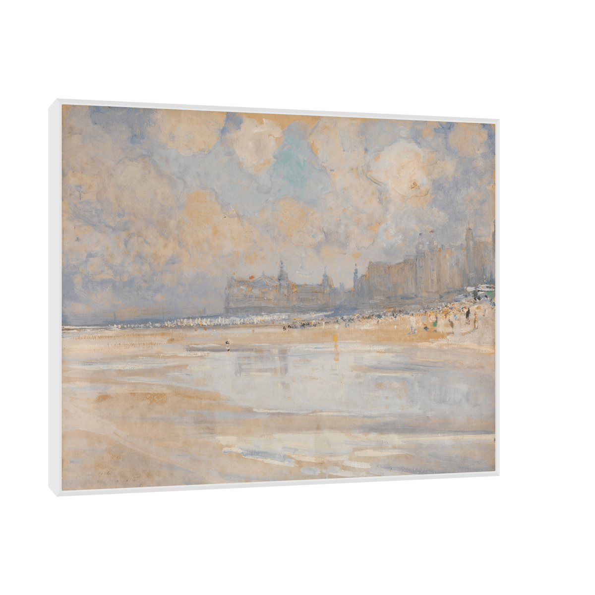 Het strand van Oostende, Alexander Marcette - ArtDeco Canvas