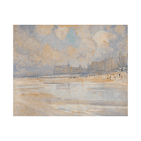 Het strand van Oostende, Alexander Marcette - ArtDeco Canvas