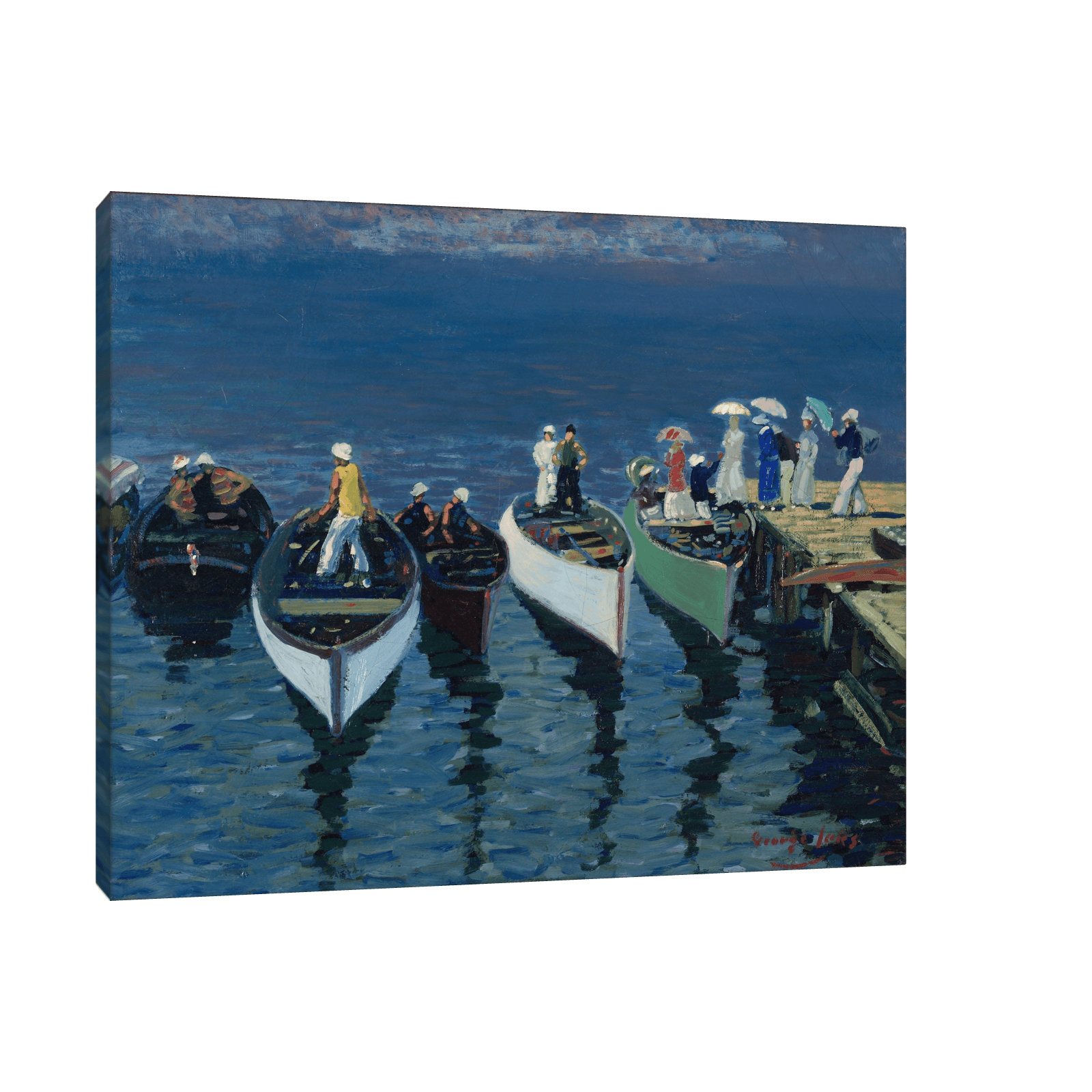 Holiday on the Hudson, George Luks - ArtDeco Canvas