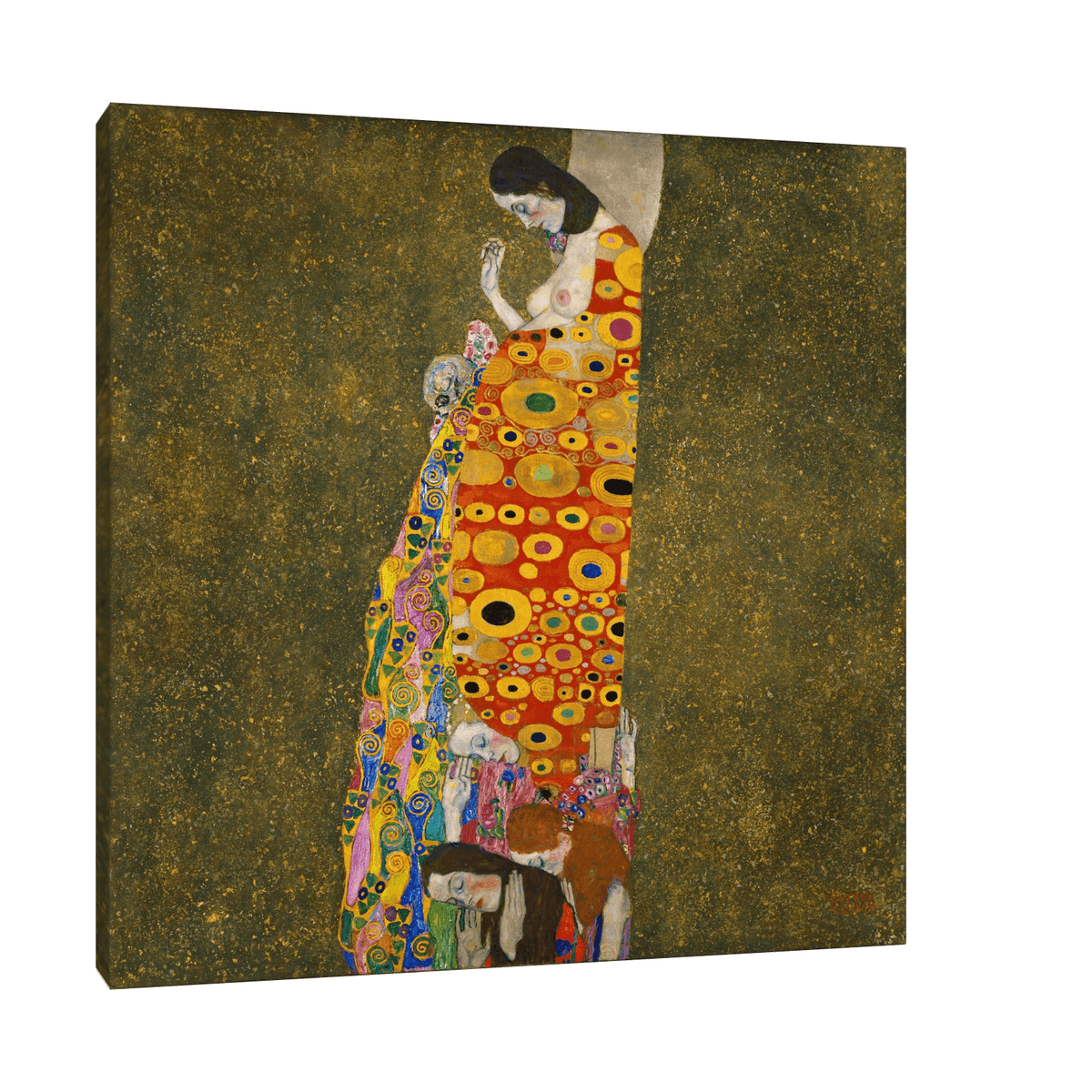 Hope II, Gustav Klimt - ArtDeco Canvas