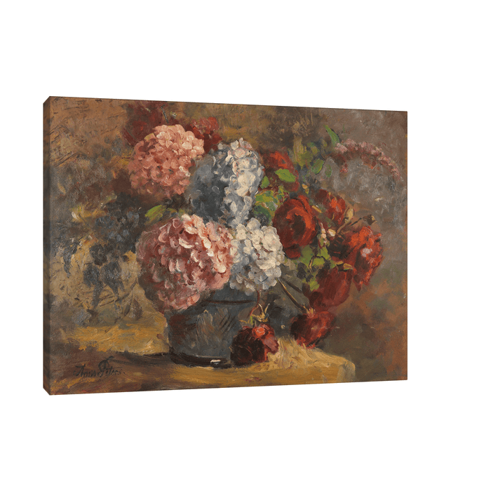 Hortensien und Rosen, Anna Peters - ArtDeco Canvas