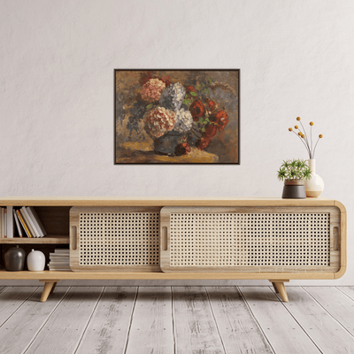 Hortensien und Rosen, Anna Peters - ArtDeco Canvas
