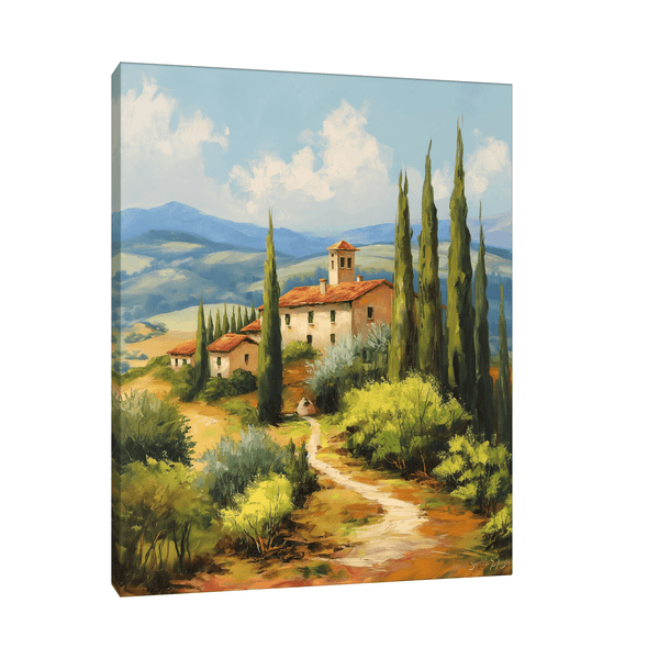 House by the road - ArtDeco Canvas