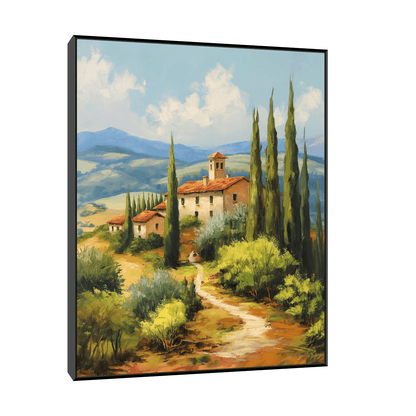 House by the road - ArtDeco Canvas