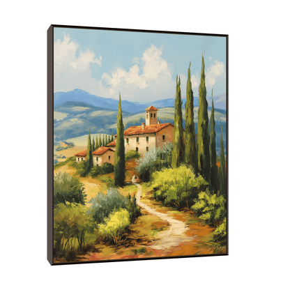 House by the road - ArtDeco Canvas
