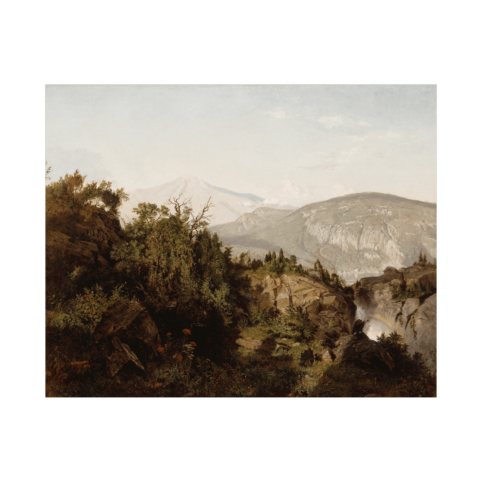 In the Adirondack Mountains, William Trost Richards - ArtDeco Canvas