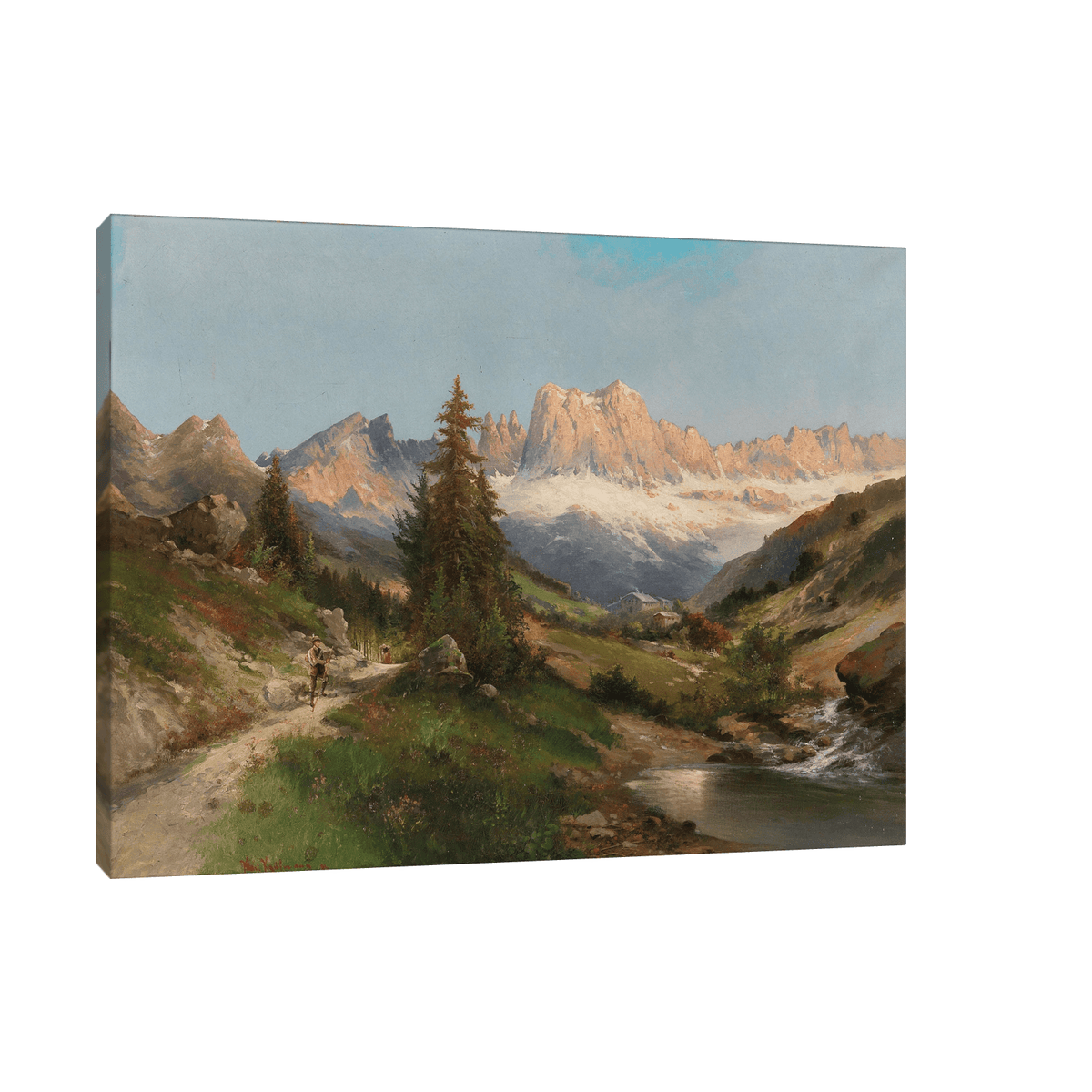 In the Dolomites, Karl Kaufmann - ArtDeco Canvas