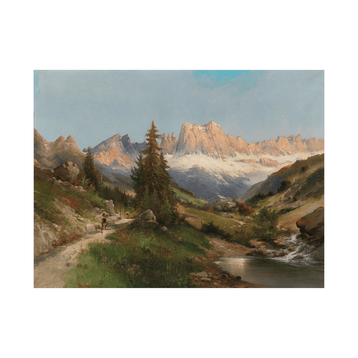 In the Dolomites, Karl Kaufmann - ArtDeco Canvas