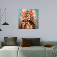 Indian girl - ArtDeco Canvas