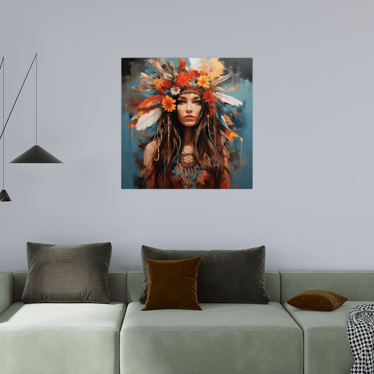 Indian princess - ArtDeco Canvas