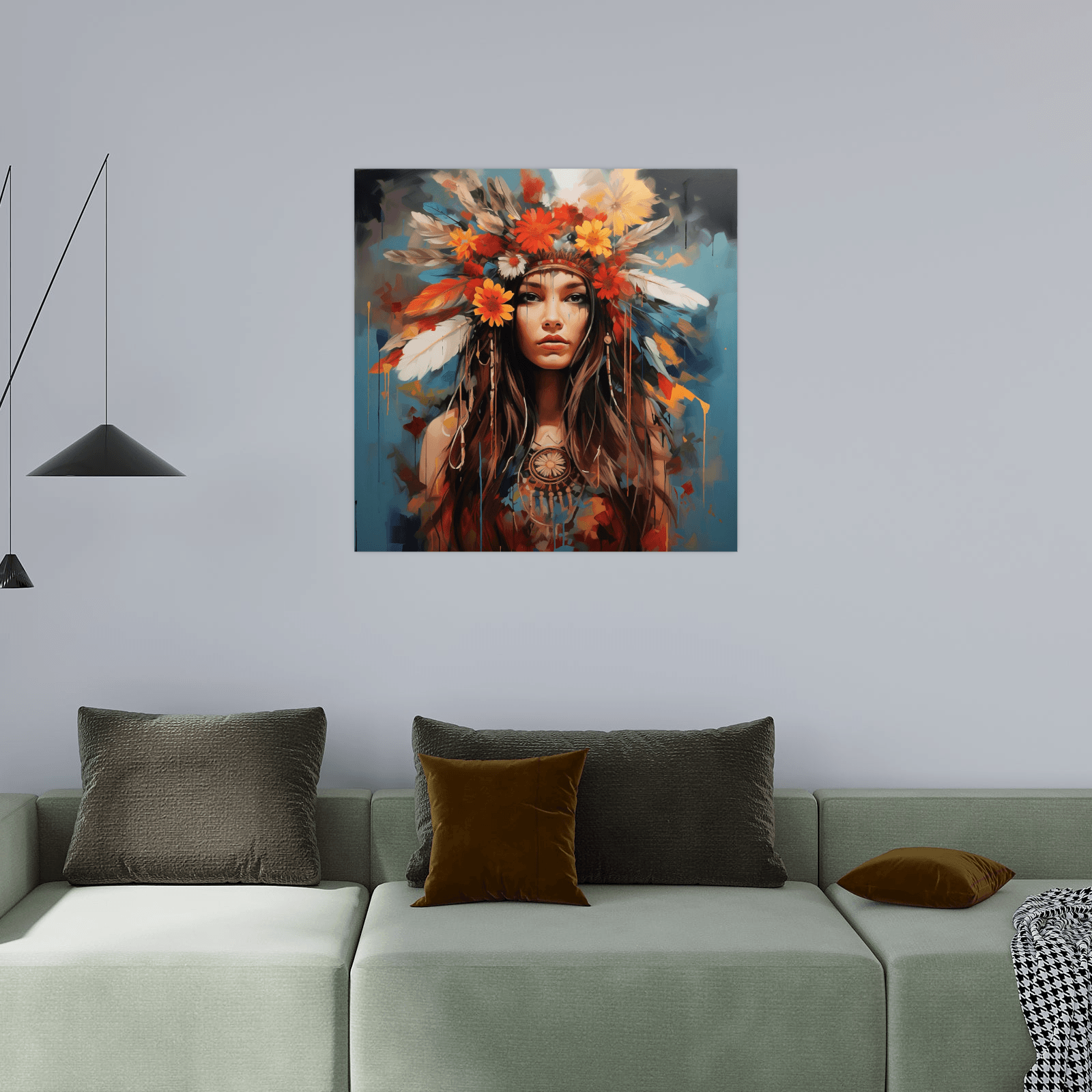Indian princess - ArtDeco Canvas