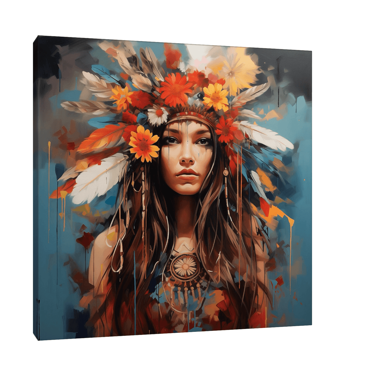 Indian princess - ArtDeco Canvas