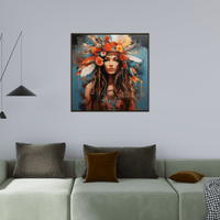 Indian princess - ArtDeco Canvas