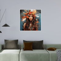 Indian princess - ArtDeco Canvas