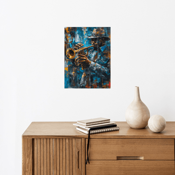 Jazz musician solo - ArtDeco Canvas