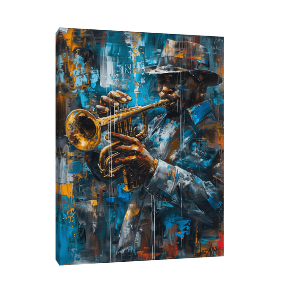 Jazz musician solo - ArtDeco Canvas