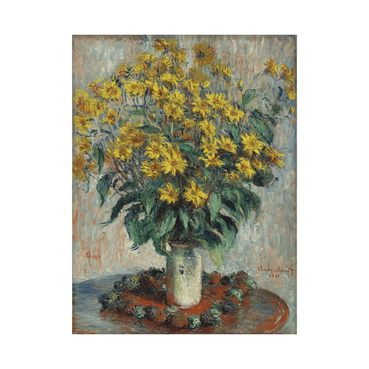 Jerusalem Artichoke Flowers, Claude Monet - ArtDeco Canvas