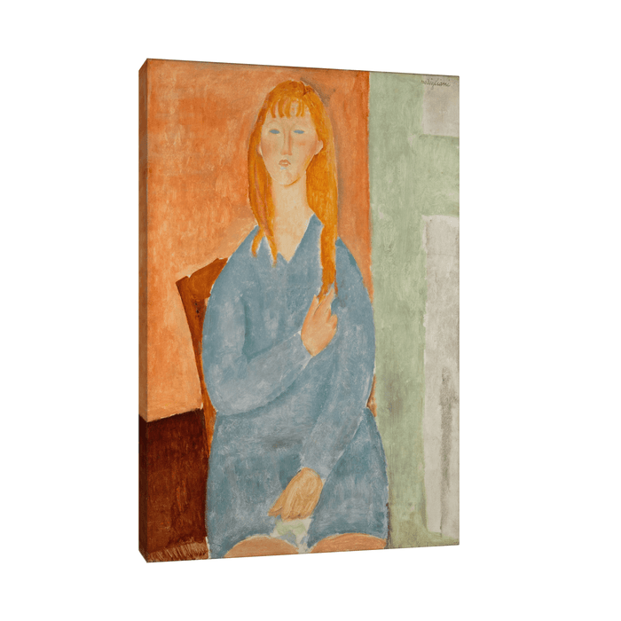 Jeune fille en bleu, Amedeo Modigliani - ArtDeco Canvas