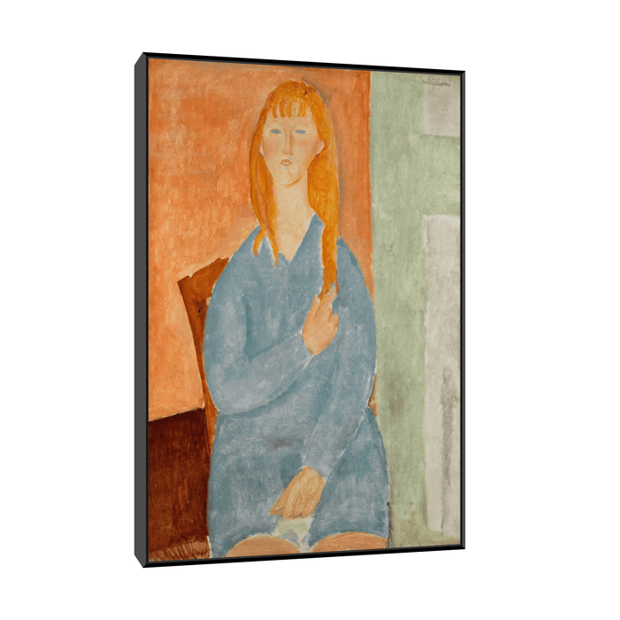 Jeune fille en bleu, Amedeo Modigliani - ArtDeco Canvas