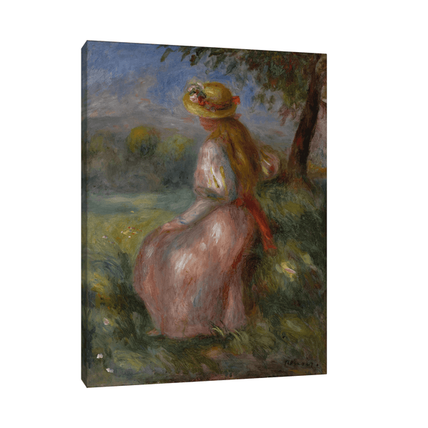 Jeune fille en rose, Pierre-Auguste Renoir - ArtDeco Canvas