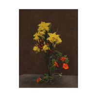 Jonquilles et capucines, Henri Fantin-Latour - ArtDeco Canvas