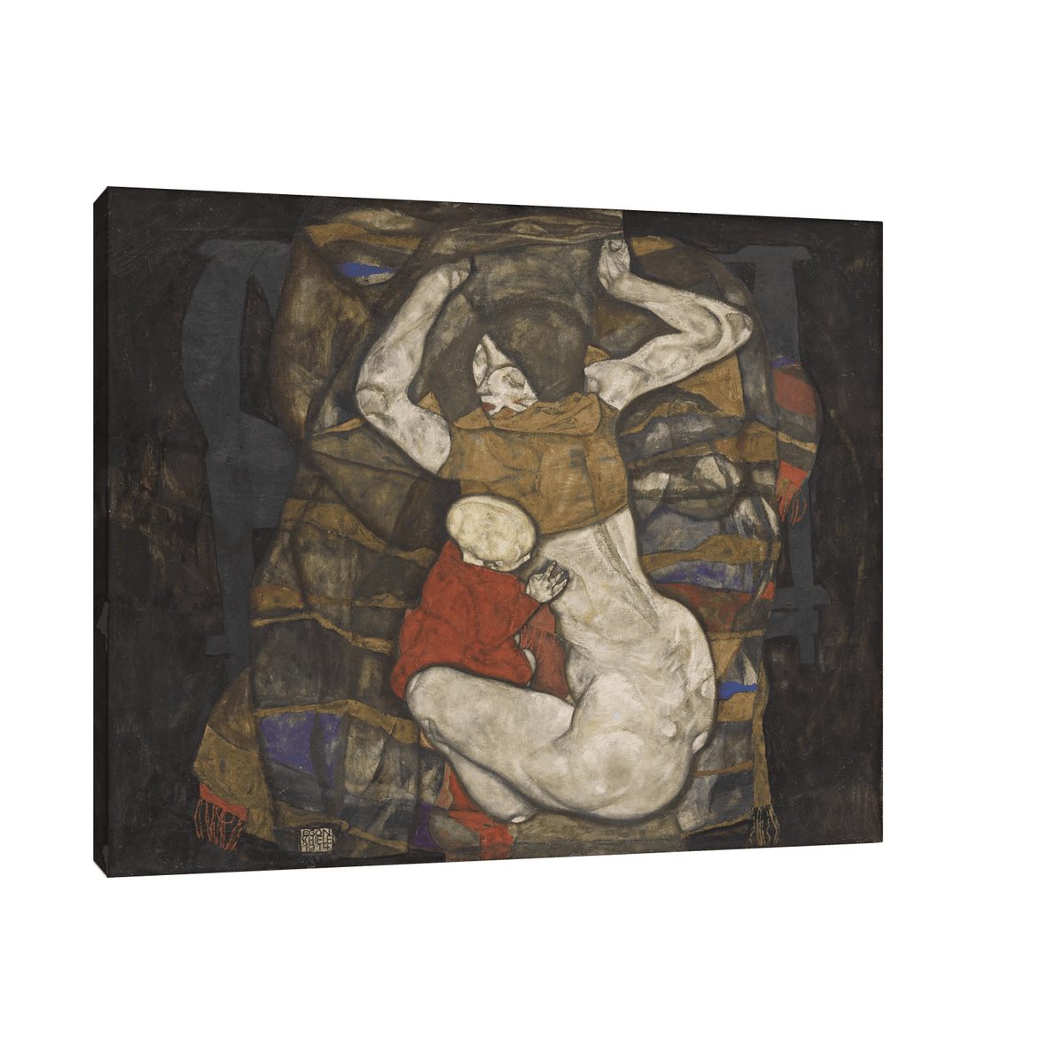 Junge Mutter, Egon Schiele - ArtDeco Canvas