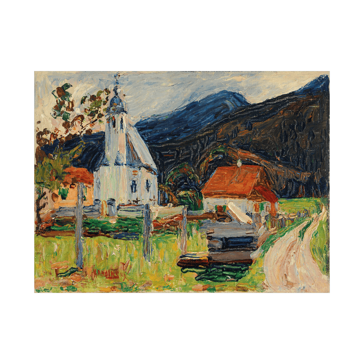 Kochel—Dorfkirche, Wassily Kandinsky - ArtDeco Canvas