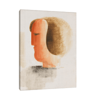 Kopf nach links, Oskar Schlemmer - ArtDeco Canvas