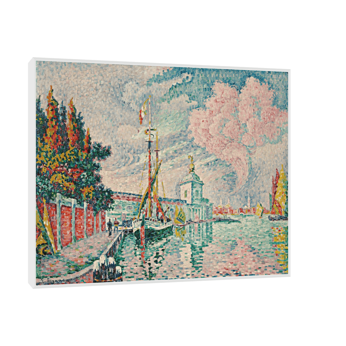 La Dogana, Venise, Paul Signac - ArtDeco Canvas