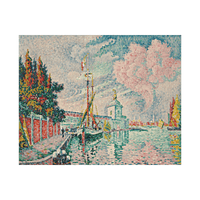 La Dogana, Venise, Paul Signac - ArtDeco Canvas