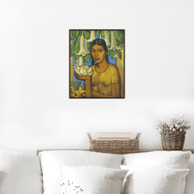 La India de los floripondios, Alfredo Ramos Martínez - ArtDeco Canvas