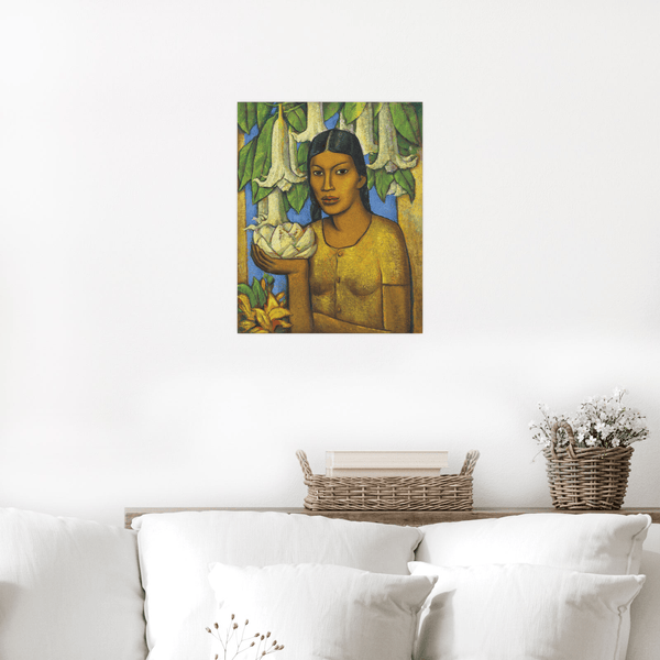 La India de los floripondios, Alfredo Ramos Martínez - ArtDeco Canvas