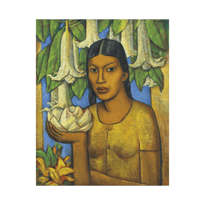 La India de los floripondios, Alfredo Ramos Martínez - ArtDeco Canvas