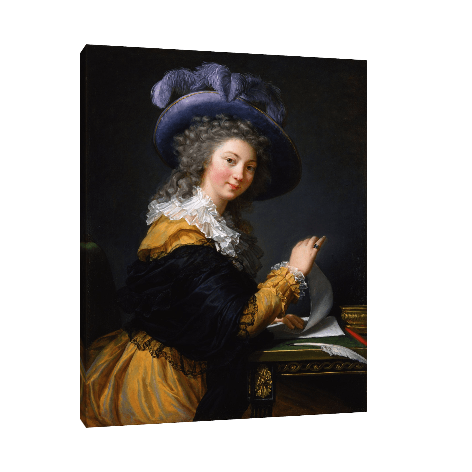 Lady Folding a Letter, Elisabeth Louise Vigée Le Brun - ArtDeco Canvas