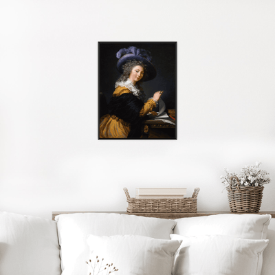 Lady Folding a Letter, Elisabeth Louise Vigée Le Brun - ArtDeco Canvas