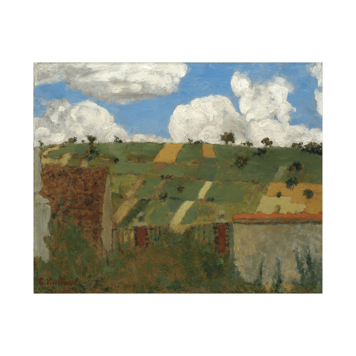 Landscape of the Ile-de-France, Édouard Vuillard - ArtDeco Canvas