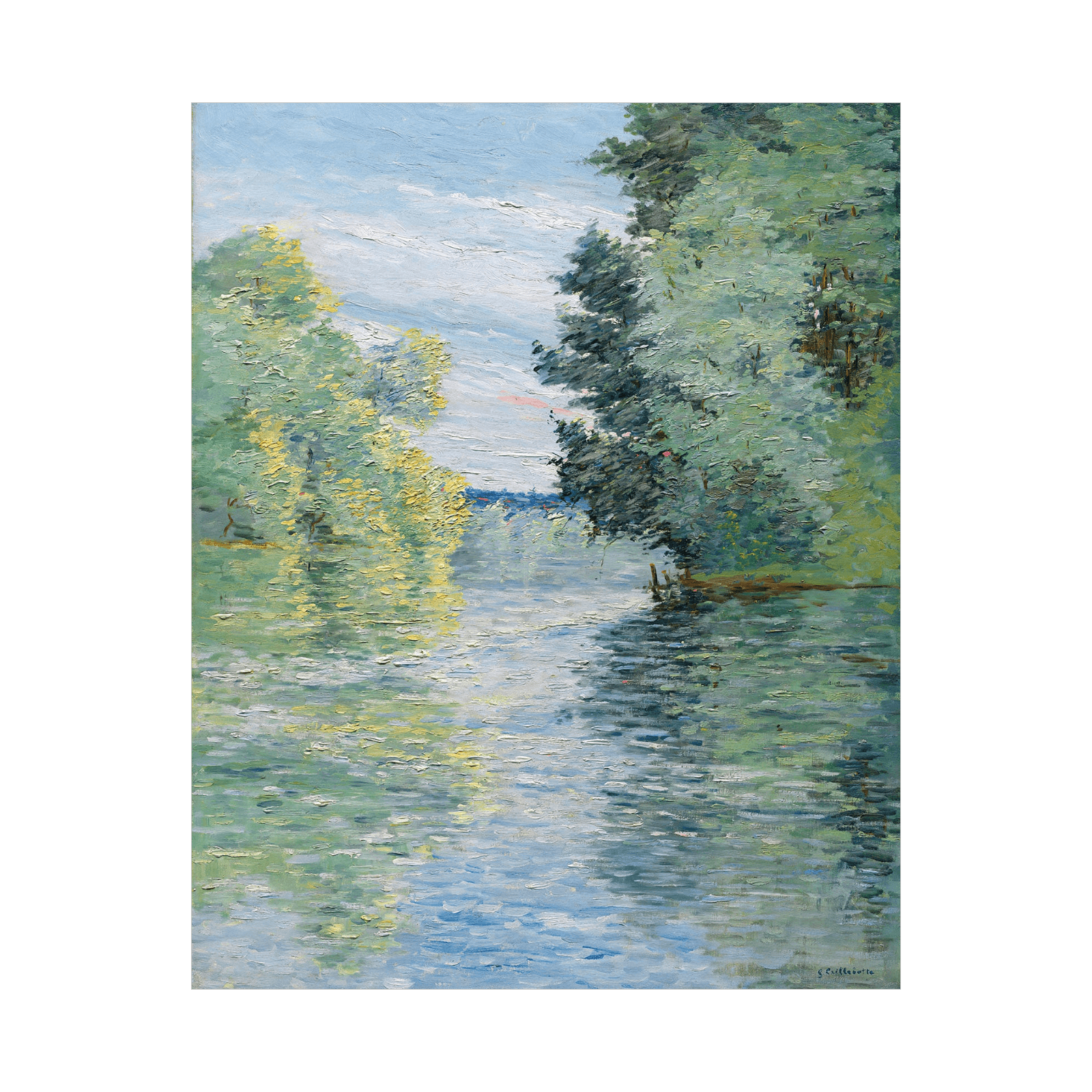 Le Petit bras de la Seine à Argenteuil, Gustave Caillebotte - ArtDeco Canvas