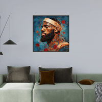 Lebron - The King in Africa - ArtDeco Canvas