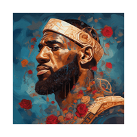 Lebron - The King in Africa - ArtDeco Canvas