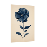 Lone blue flower - ArtDeco Canvas