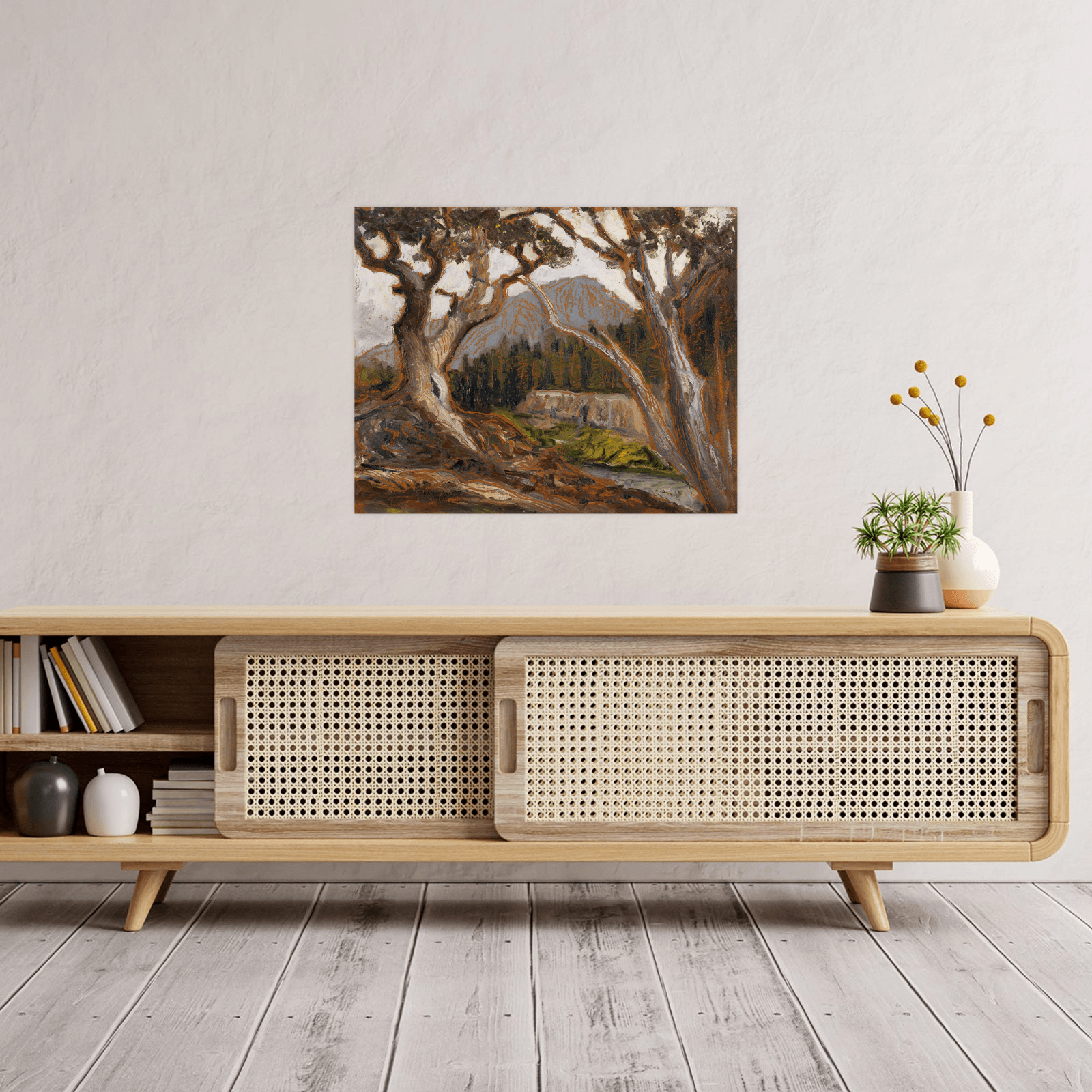 Long’s Peak from Loch Vale, Estes Park, Colorado, Grant Wood - ArtDeco Canvas