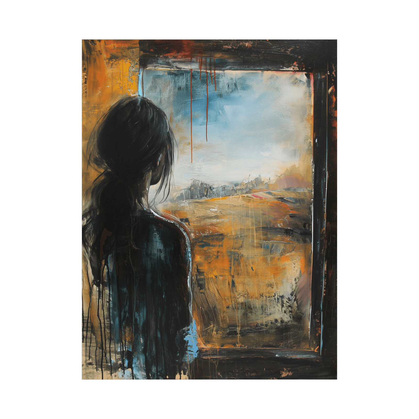 Looking into the distance - ArtDeco Canvas