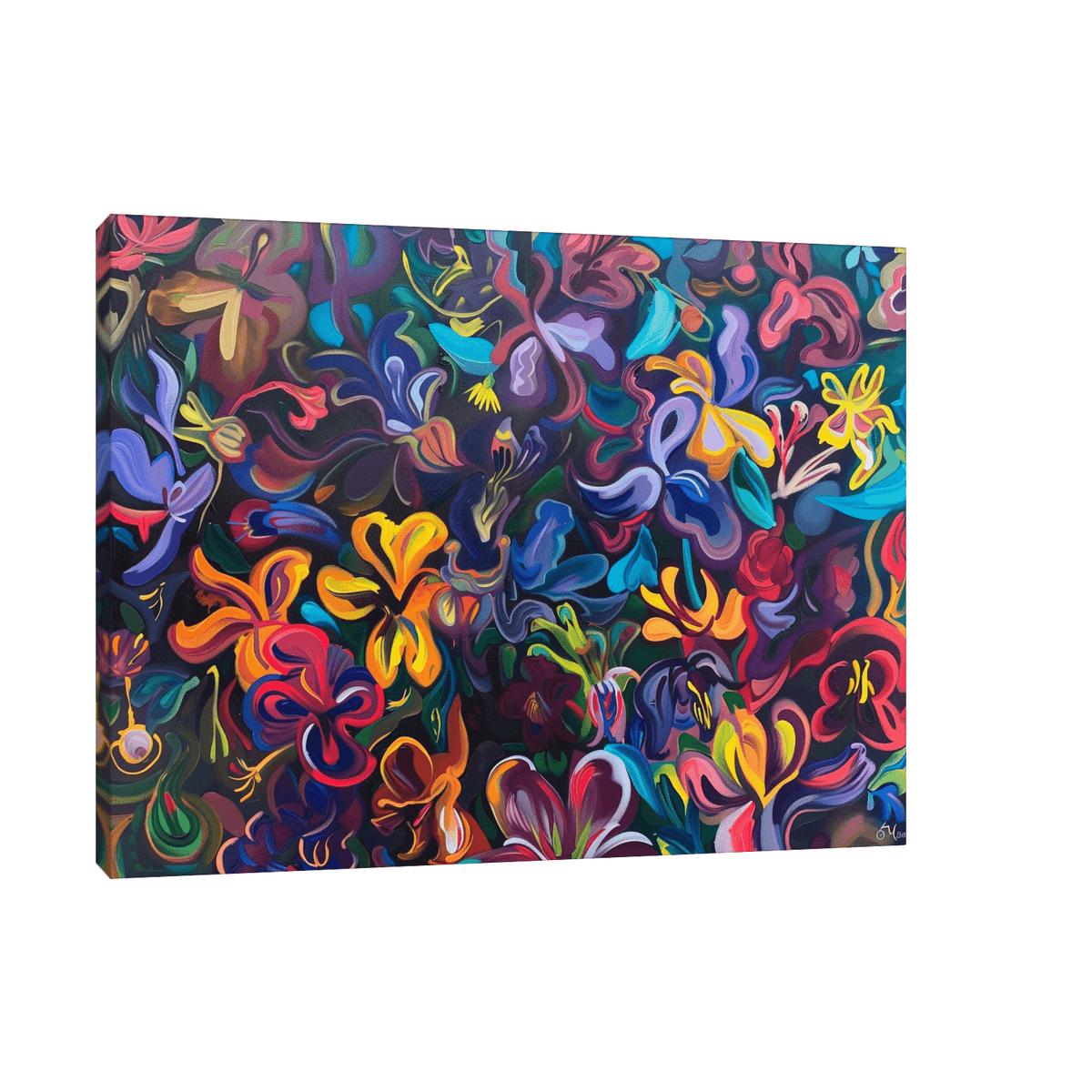 Lots of colorful flowers - ArtDeco Canvas