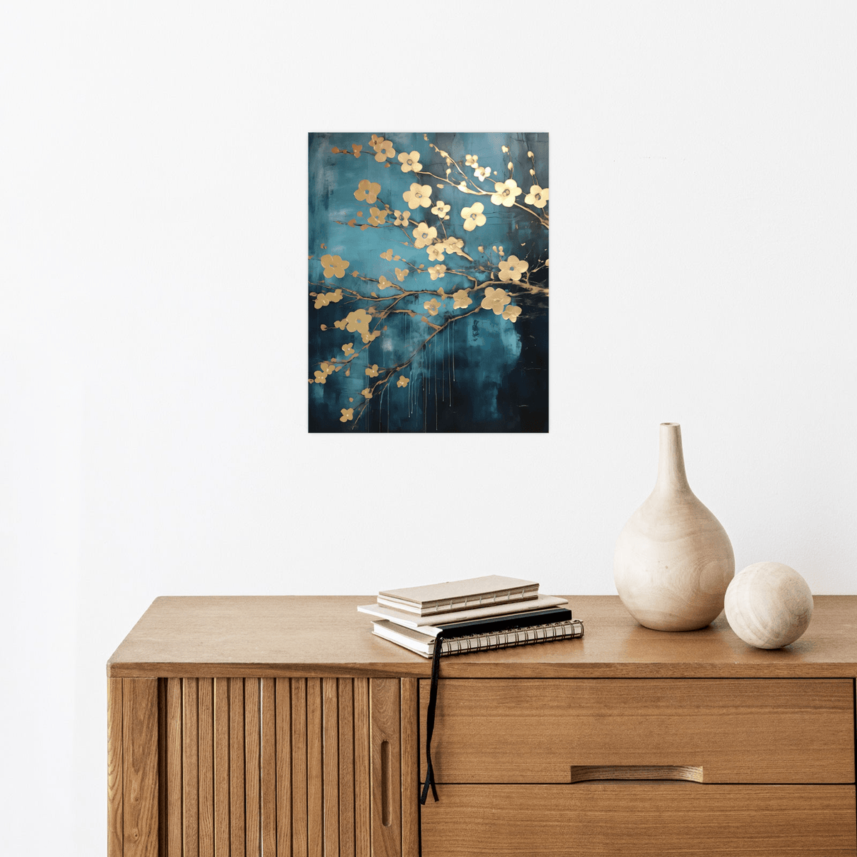 Lots of golden flowers - ArtDeco Canvas