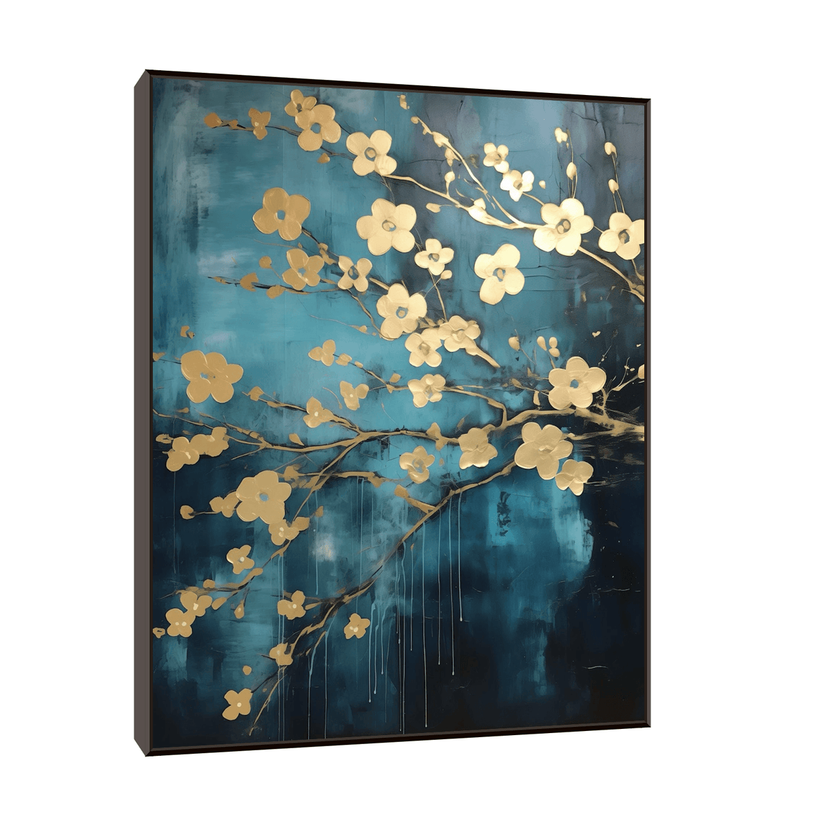 Lots of golden flowers - ArtDeco Canvas